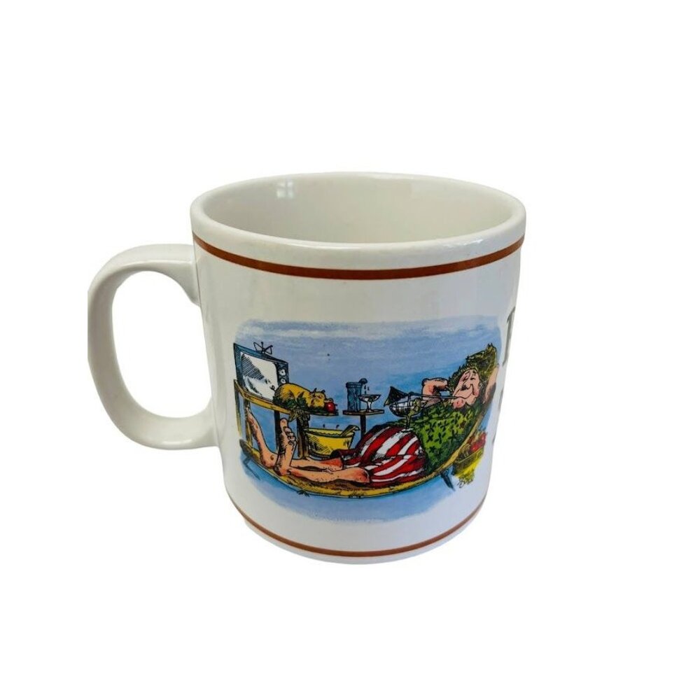 Parody Graphics Coffee Cup "I'm Retired That's Why" 8 Oz Humour With A Bite‎